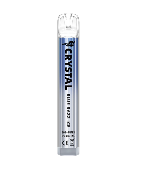 vapes blue razz Crystal Bar 600+ Puffs