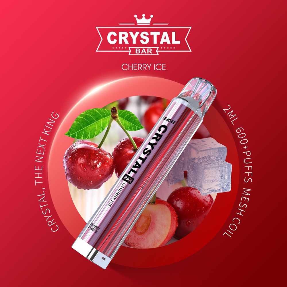 Crystal Bar 600+ Puffs - Crystal Cherry Ice