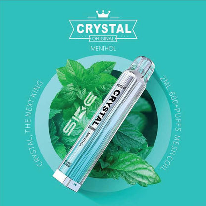 Crystal Bar 600+ Puffs - Fresh Menthol Mojito Vapes R Us Crystal Bar 600+ Puffs - Fresh Menthol Mojito Vapes R Us